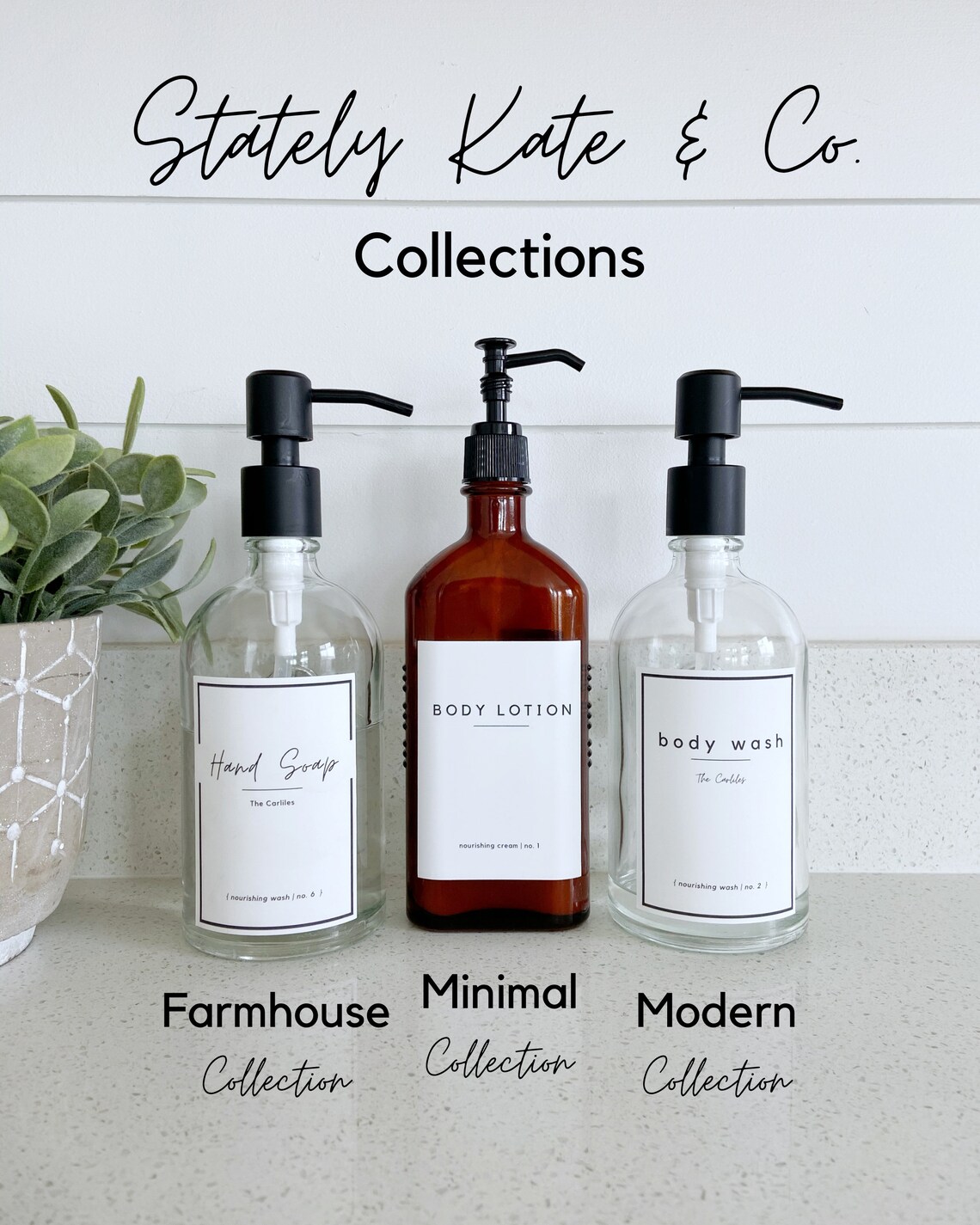 Bathroom Labels. Minimalist Label. Personalized Label. Etsy