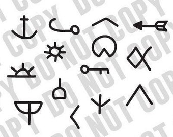 Cattle Brand SVG: Handdrawn Western Clipart (Digital Download)
