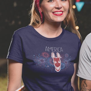 America American Flag Blu Mule Co Graphic Tee, Fourth of July Tee, Fireworks Graphic Tee, Patriotic Tshirt, Mule Tee, Muleskinner Tee