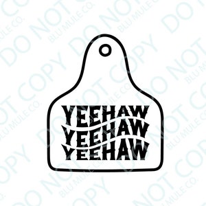 Yeehaw Svg Cattle Ear Tag SVG Cattle Brand SVG Digital download svg for cricut Cattle Brand svg - western svg - Brandin SVG