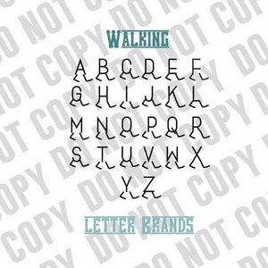 Handdrawn Brand Walking Cattle Brand SVG Descarga digital svg - Cattle Brand svg - western svg Brandin, Walking Brand western clipart svg