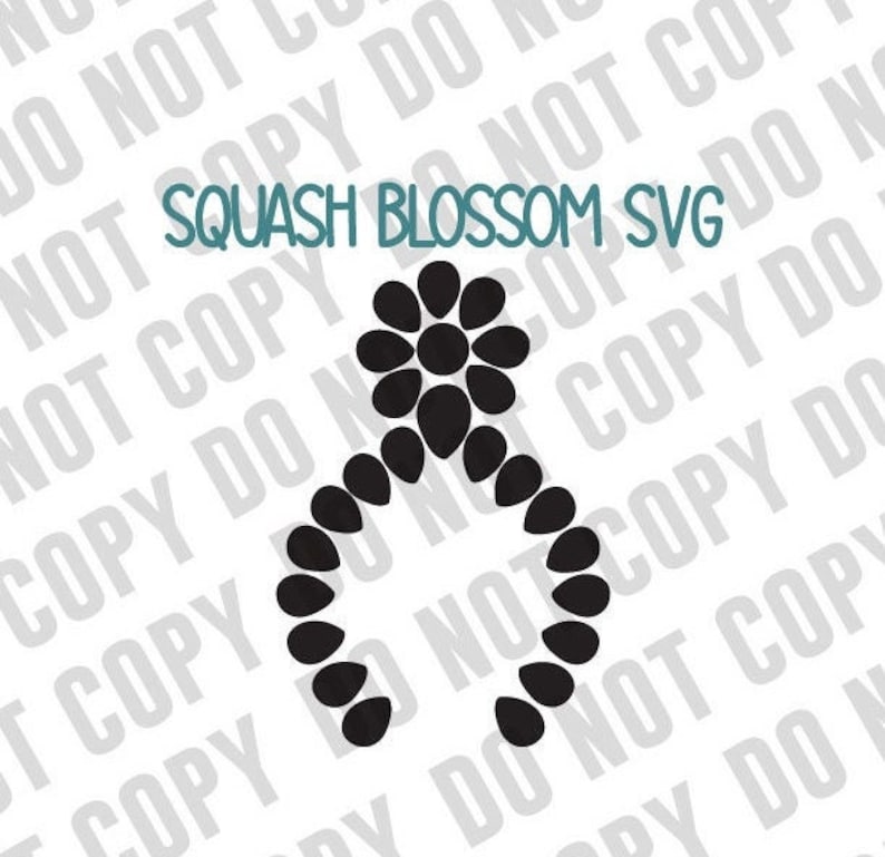 Squash Blossom SVG Digital Télécharger svg Turquoise Jewelry svg