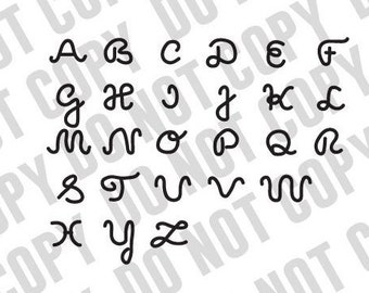 Cattle Brand Alphabet SVG: Handdrawn Western Font (Digital Download)