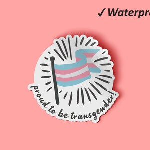 Pack d’autocollants fiers d’être transgenres | Décor de fierté, kit d’autocollants, autocollants de scrapbook, règles d’amour, autocollants résistants à la décoloration et imperméables à l’eau