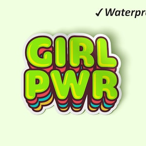 Coole Girl Power Sticker Pack | Frauen Empowerment Sticker, Frauen Sticker, Kunst Sticker, Öl proof Sticker