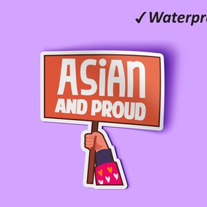 Asiatique &Fier ensemble d’autocollants | Traiter les personnes avec des autocollants de gentillesse, autocollants de voiture, autocollants de planificateur, étiquettes autocollantes, autocollant imperméable à l’eau, étanche à l’huile