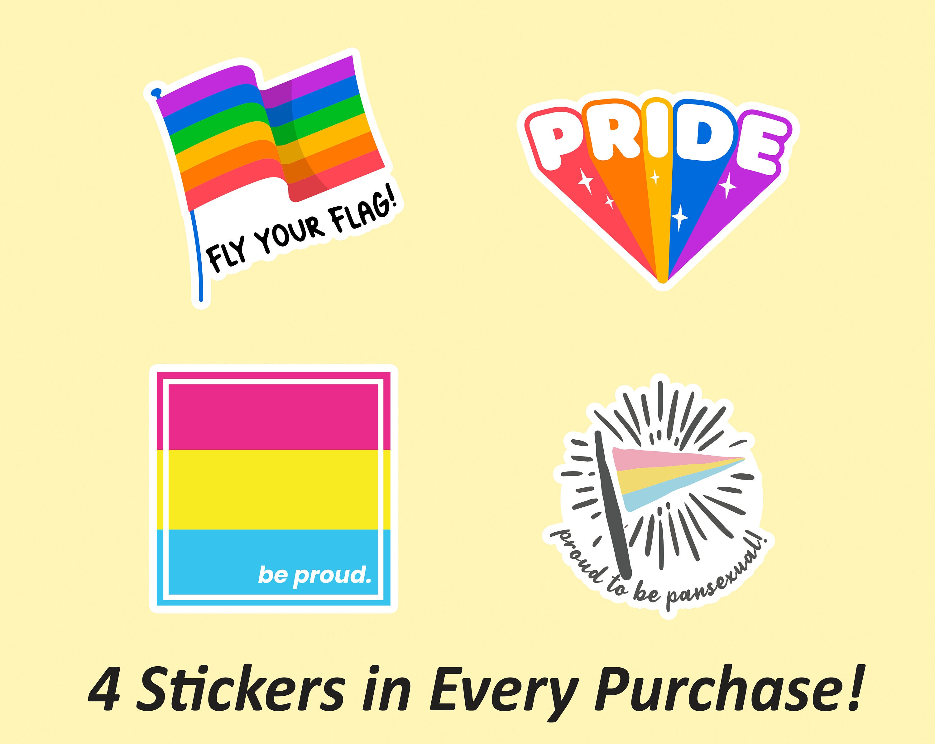Pride Sticker Pack Gay Pride, Sticker Sheet Pack, Pride Stickers, Planner  Stickers, Love is Love, Waterproof and Oilproof Stickers 