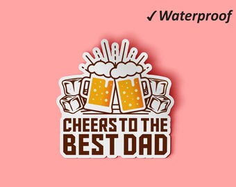 To The Best Dad Sticker Set | Cool Dad, Father&#39;s Day Gift, Craft Stickers, Vinyl Sticker, Waterproof and Fade Resistant Stickers