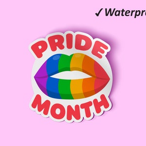 Ensemble d’autocollants du mois de la fierté | Pride Rainbow Flag, Autocollants, Love Wins, Autocollants d’artisanat, Trans Pride, Autocollants étanches à l’huile et imperméables