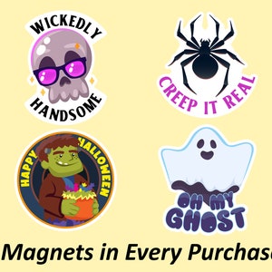 Halloween Fridge Magnet, Magnet Pack, Cute Ghost Magnets, Halloween Car Magnet, Funny Decor Magnets, Cute Magnets, Waterproof Magnets