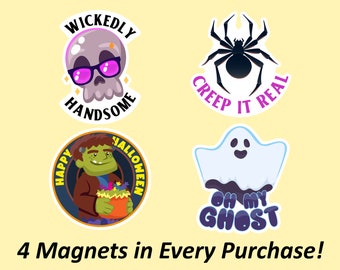 Halloween Fridge Magnet, Magnet Pack, Cute Ghost Magnets, Halloween Car Magnet, Funny Decor Magnets, Cute Magnets, Waterproof Magnets