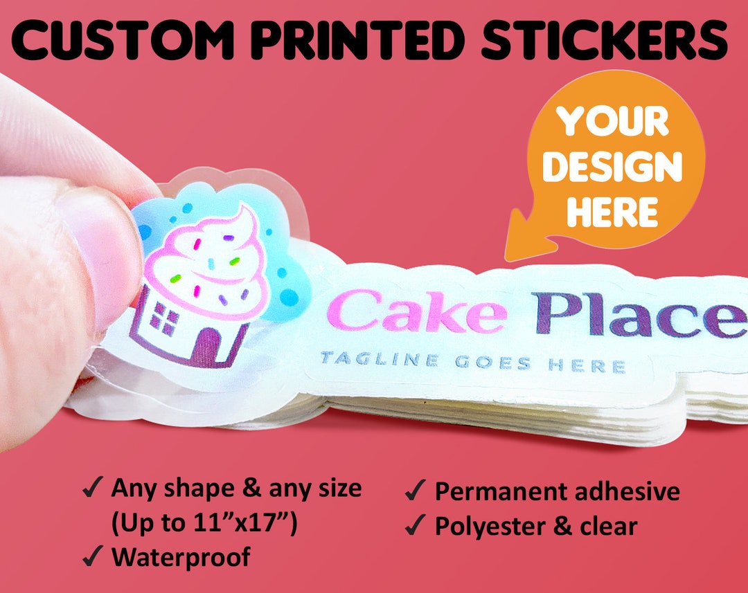 Die Cut Clear Sticker Personalized Die Cut Stickers, Custom Journal Stickers, Cheap Stickers