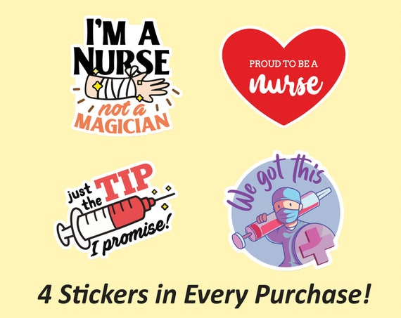 Cute Healthcare Stickers Nurse Stickers, Nurse Sticker Pack