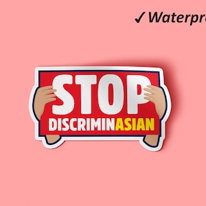 Ensemble d’autocollants Stop Discrimination | Hate Is A Virus, Autocollants journal, Autocollants planner, Autocollants permanents imperméables à l’eau, Résistant au fondu