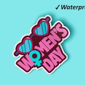 Frauentag Sticker Pack | Girl Power Sticker, Frauen Sticker, Journal Sticker, Wasserfeste Vinyl Sticker, Fade Resistant