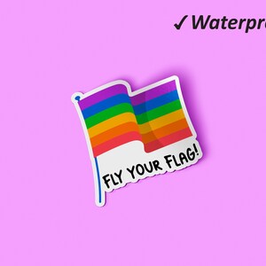 Volez votre drapeau Autocollants de fierté set | Love Is Love, Autocollants planificateur, Love Wins, Feuilles d’autocollants, Fierté, Autocollants étanches à l’huile et imperméables