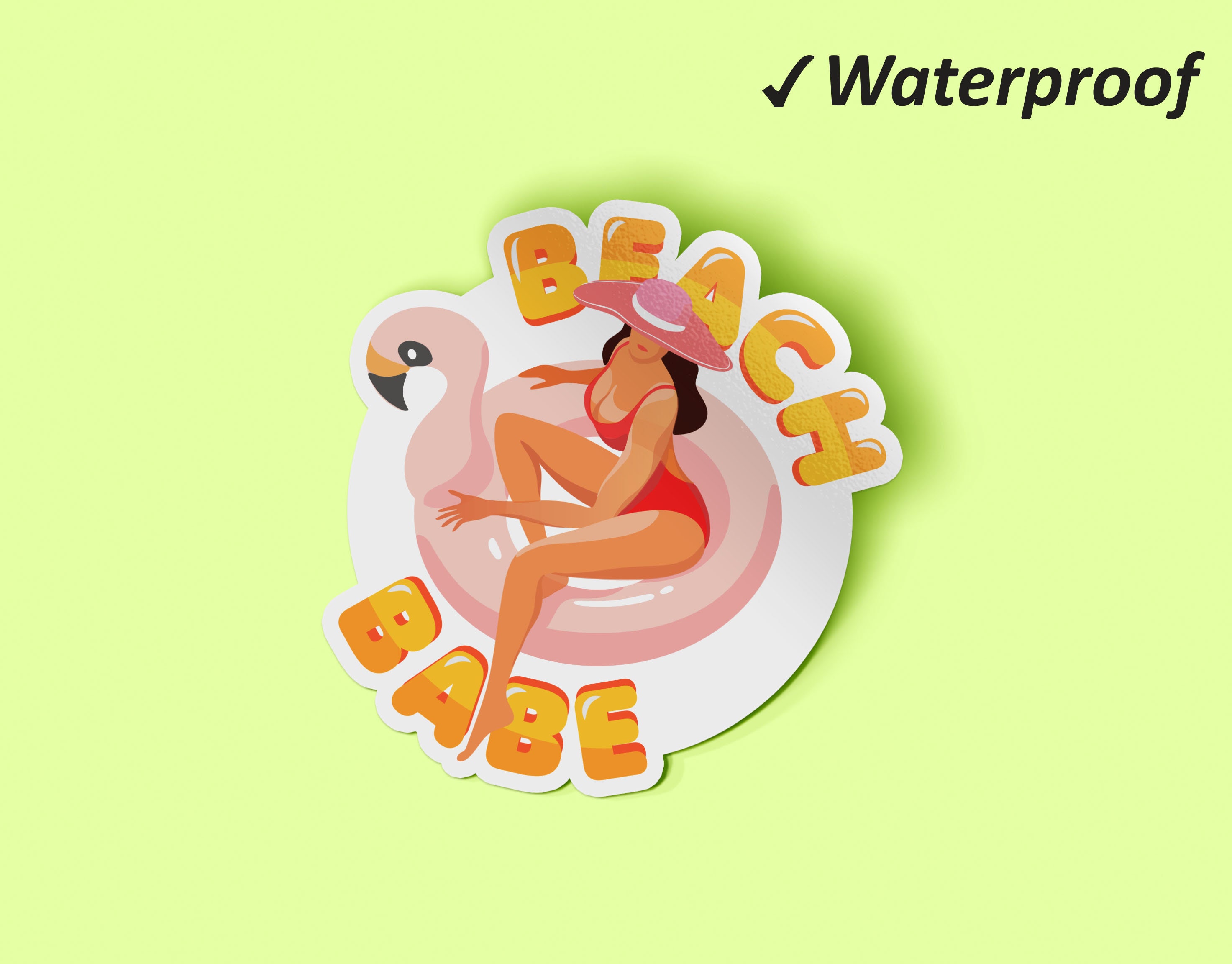 The Beach is My Happy Place Sticker Set Beach Sticker Etsy