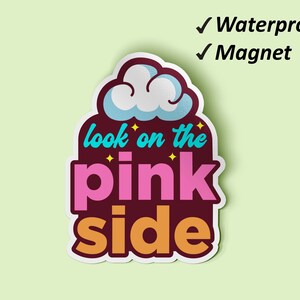 Look On The Pink Side Magnet Bundle | Girl Power Fridge Magnets, Women&#39;s Day Gifts, Fridge Magnet, Waterproof Magnets, Fade Resistant