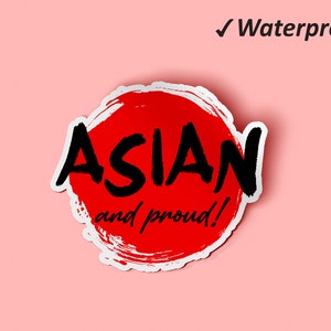 Ensemble d’autocollants asiatiques et fiers | Asian Lives Matter, Scrapbook Stickers, Sticker Kit, Stickers Journal, Waterproof Permanent Stickers, Oilproof