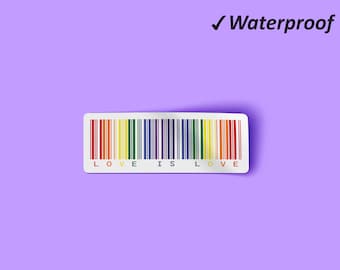 Love Is Love Sticker Set | Pride Stickers, Love Is Love Gift, Vinyl Stickers, Cute Stickers, Waterproof Permanent Stickers, Oilproof