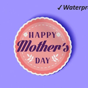 Pacchetto di adesivi per la festa della mamma / adesivi per la festa della mamma, regalo della mamma, adesivo carino, adesivi impermeabili, antiolio, adesivi resistenti allo sbiadimento