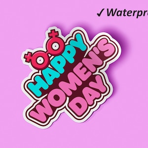 Damen Monat Sticker Bundle | Girl Power Sticker Pack, Frauen Sticker, KunstAufkleber, Wasserfeste Aufkleber, Fade Resistant