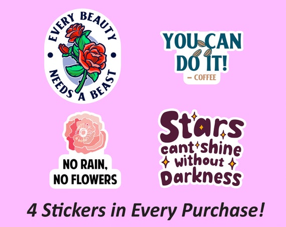 Encouragement Stickers, Sticker Pack, Funny Pun Stickers, Sticker