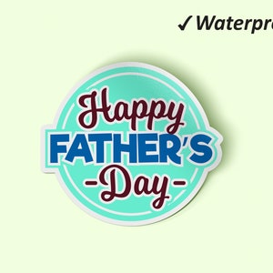 Happy Father&#39;s Day Sticker Bundle | Father&#39;s Day Ideas, World&#39;s Best Dad, Laptop Stickers, Sticker Kit, Fade Resistant and Oilproof Stickers
