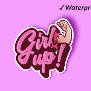 Girl Up Sticker Pack | Frauen Empowerment Sticker, Frauen Sticker, Kunst Sticker, Fade Resistant Sticker