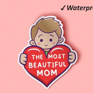 Het mooiste moederstickerpakket | Moederdag cadeau, auto stickers, cadeau voor moeder, laptop sticker, fade resistente en waterdichte stickers