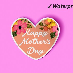Pacote de adesivos para o dia das mães | Melhor presente para a mãe, feliz dia das mães, adesivos para carros, adesivos resistentes ao desbotamento e à prova de óleo
