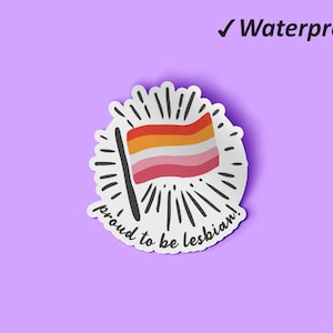 Pack d’autocollants fiers d’être lesbiennes | Cadeau de fierté, autocollant de pare-chocs, autocollant en vinyle, love not hate, autocollants permanents imperméables à l’eau, résistant à la décoloration