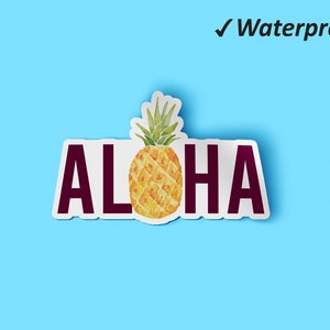 Aloha Stickers Pack | Summer Planner Stickers, Summer Decor, Beach Fun, Travel Gifts, Fade Resistant Stickers, Oilproof