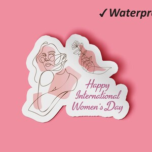 Damen Sticker | Women es Day Sticker Pack, Women es Month, Girl Power Art, Wasserfeste Vinyl Sticker, Fade Resistant