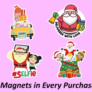 Christmas Magnet Decor | Office Magnet Set, Christmas Tree Fridge Magnet, Cheap Santa Magnet, Magnet Art, Car Magnet, Waterproof Magnet