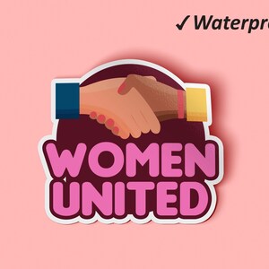 Mulheres originais unem adesivos | Pacote de adesivos Girl Power, adesivos femininos, adesivos de diário, adesivos resistentes ao desbotamento e à prova d'água