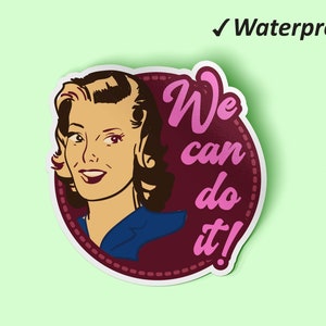 Unieke We Can Do It Stickers Pack | Meisje Power Planner Stickers, Cool Sticker, Auto Stickers, Oliebestendig en Waterdicht Stickers