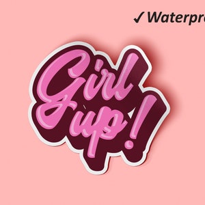 Süßes Girl Up Sticker Pack | Frauentagsgeschenke, Laptop Sticker, Frauen Sticker, Ölfeste Sticker