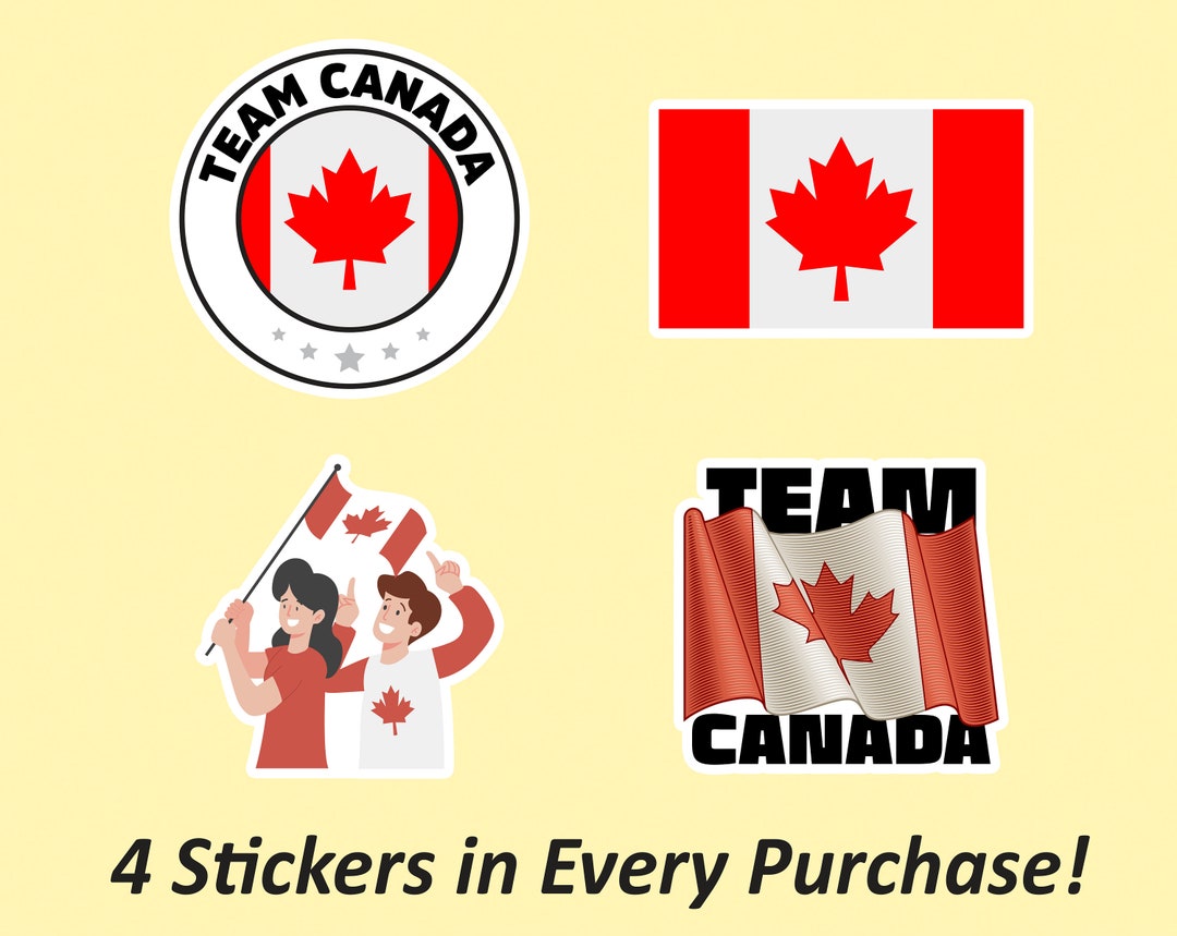 Canada Sticker | Sticker Pack, Proudly Canadian, Canada Flag Sticker ...
