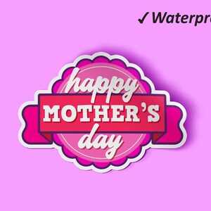 Pacote de adesivos de feliz dia das mães | Adesivos para o dia das mães, presente de dia das mães, adesivos de planejador, adesivos à prova de óleo e à prova d&#39;água