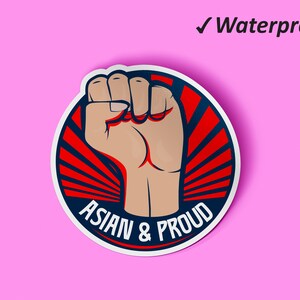 Ensemble d’autocollants asiatiques et fiers | Autocollants End Racism, All Lives Matter, Autocollants vinyles, Autocollants résistants au fondu et à l’huile