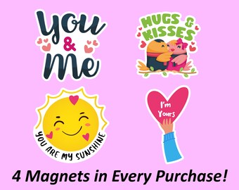 You And Me Magnet | I'm Yours Valentines, Kisses Magnet, You Are My Sunshine Magnet, Magnet Pack, Cute Magnets, Waterproof Magnet