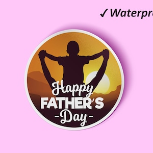 Fijne Vaderdag Stickers Pack | Vaderdagcadeaus, Computer stickers, leuke stickers, beste vader, fade resistente stickers, waterdicht