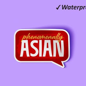 Phenomenally Asian Stickers Pack | Stop AAPI Hate, Laptop Stickers, Cute Stickers, Waterproof Permanent Stickers, Oilproof
