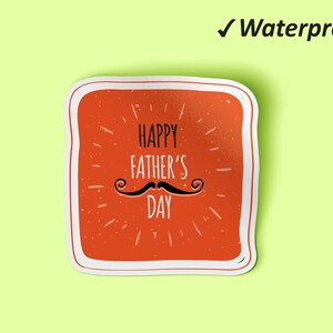 Happy Father&#39;s Day Stickers Pack | Father&#39;s Day Present, Cute Sticker, Laptop Stickers, Gift For Dad, Fade Resistant and Waterproof Stickers