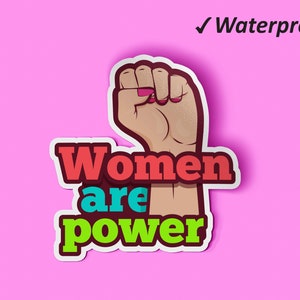 Women Are Power Planner Sticker | Girl Power Sticker Pack, Kunst Sticker, Laptop Sticker, Wasserfest und lichtbeständige Sticker
