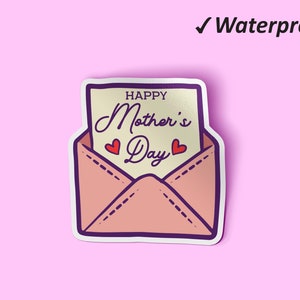 Conjunto de adesivos de feliz primeiro dia das mães | Adesivos para o dia das mães, presente para a mãe, adesivo de vinil, adesivos resistentes ao desbotamento, à prova d&#39;água