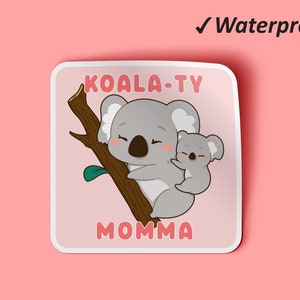 Mom Love Stickers Set | Fête des mères, cadeau de nouvelle maman, autocollants mignons, autocollants pour ordinateur portable, autocollants résistants à la décoloration et à l’huile