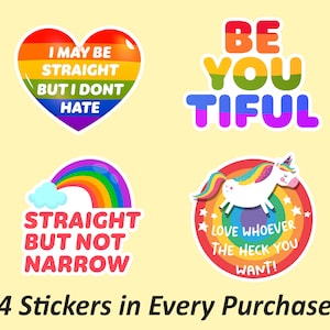 Love Whoever The Heck You Want Pride Sticker Pack | Fierté, Love Wins, Autocollants, Autocollants amusants, Autocollants imperméables, Résistant à la décoloration