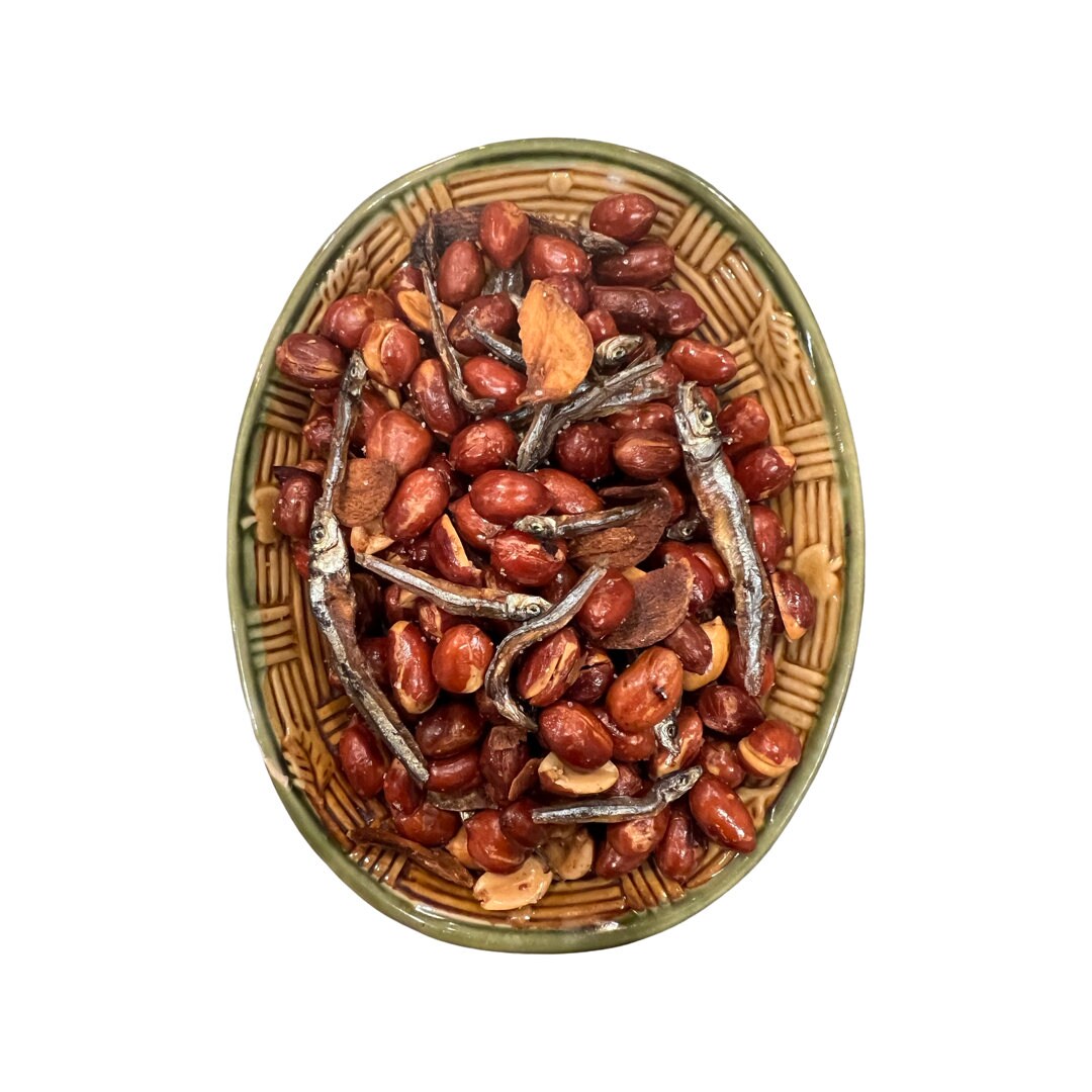 Garlic Roasted Peanuts With Dried Anchovies adobong Mani With Dilis Etsy